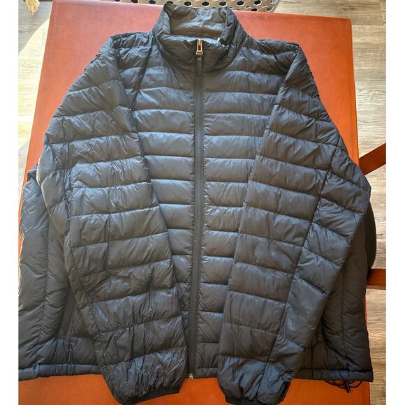 Cole Haan Packable Down Jacket XXL Black Puffer Lightweight Travel EUC - Picture 2 of 8